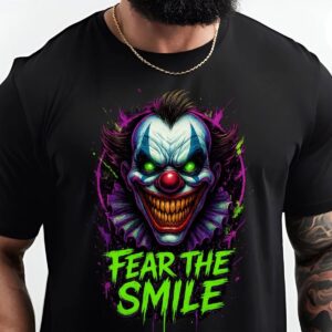 Custom fear The Smile Horror Clown Shirt Limited Edition 1