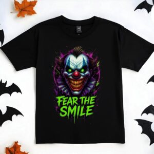 Custom fear The Smile Horror Clown Shirt Limited Edition 3