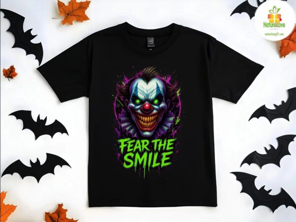 Horror Clown Shirt Limited Edition Custom Fear The Smile Design