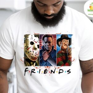 Horror Crew Parody Graphic Tee Streetwear Halloween Shirt 2