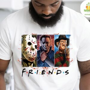 Horror Crew Parody Graphic Tee Streetwear Halloween Shirt 6