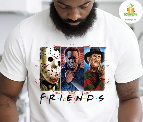 Horror Crew Graphic Tee Halloween Streetwear Parody Shirt