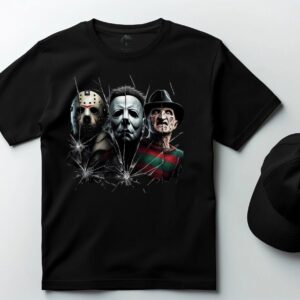 Icon Horror Killer Characters Graphic Tee By Crew Neck T Shirt 2