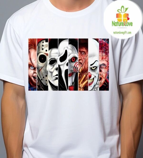 Horror Movie Killers Halloween T-Shirt for Men Women Mashup Design