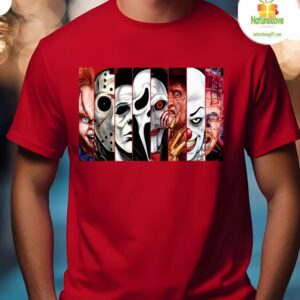 Halloween Icon Horror Movie Killers Mashup Characters T shirt For Men And Women 2