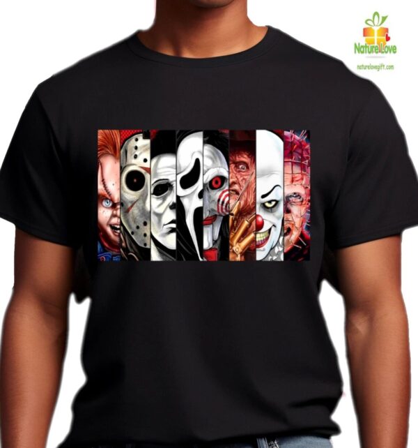 Horror Movie Killers Halloween T-Shirt for Men Women Mashup Design