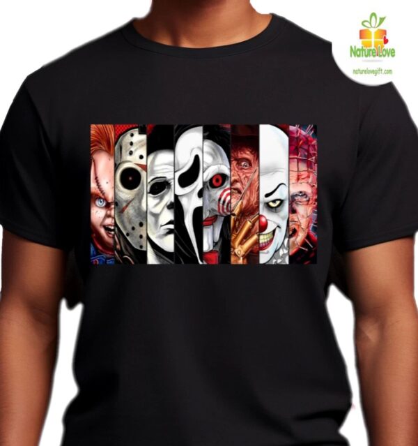 Horror Movie Killers Halloween T-Shirt for Men Women Mashup Design