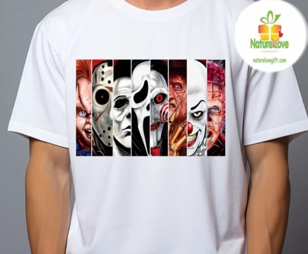 Horror Movie Killers Halloween T-Shirt for Men Women Mashup Design