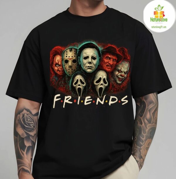 Horror Movie Parody Tee Friends Inspired Halloween Funny Scary Shirt