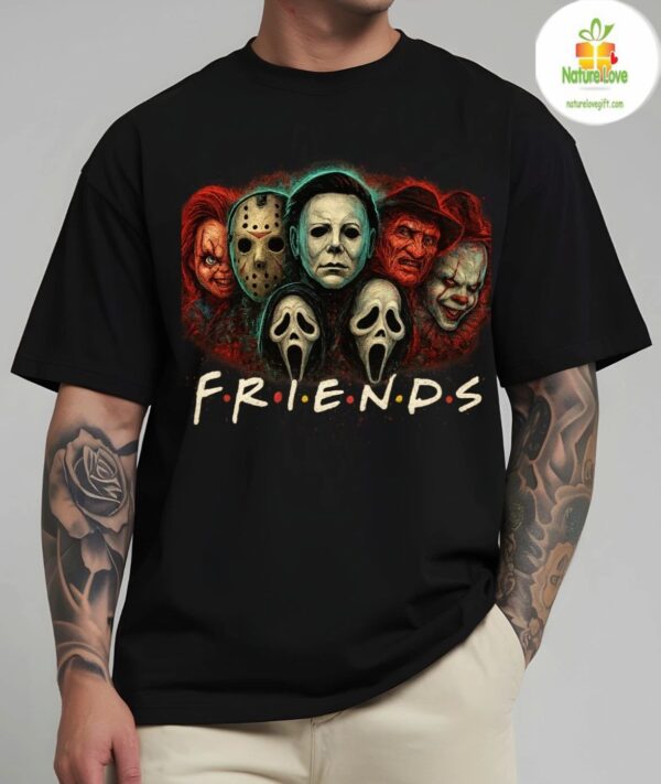 Horror Movie Parody Tee Friends Inspired Halloween Funny Scary Shirt