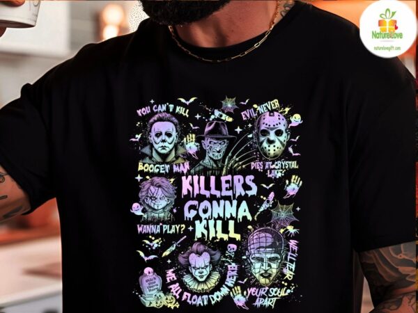 Horror Movie Shirt Killers Gonna Kill Halloween Slasher Retro Tee