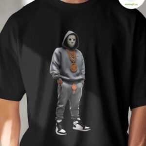 Masked Slasher Horror Shirt Scary Movie Tee Halloween Streetwear 2