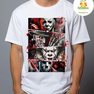 Horror Movie Icons T shirt Halloween Fan Gift 2