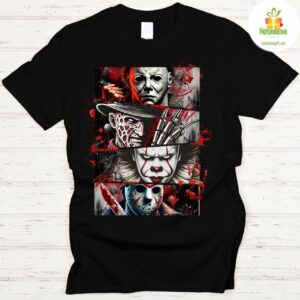 Horror Movie Icons T shirt Halloween Fan Gift 4