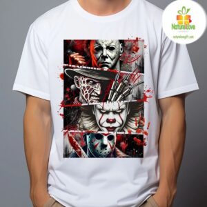 Horror Movie Icons T shirt Halloween Fan Gift 5