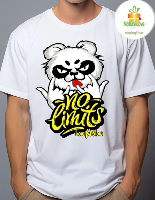 Panda Graphic Tee Streetwear Cartoon Bear Shirt Low N Slow Style
