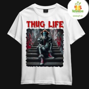 Pennywise T-shirt Horror Movie Killer Fan Tee Thug Life Halloween