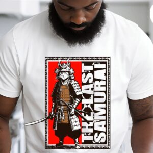Samurai Cat T-Shirt Last Samurai Warrior Graphic Tee Limited Edition