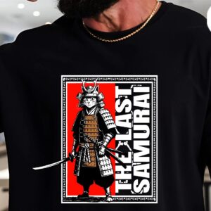 Samurai Cat T shirt The Last Samurai Warrior Graphic Tee limited Edition 2