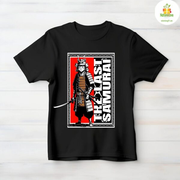 Samurai Cat T-Shirt Last Samurai Warrior Graphic Tee Limited Edition