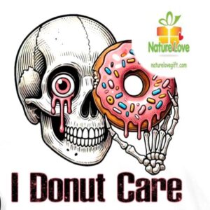 Funny Skull Donut Art For Women Men Doughnut Lover 3