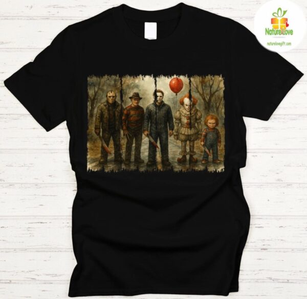 Slasher Villains Classic Horror Movie T-Shirt