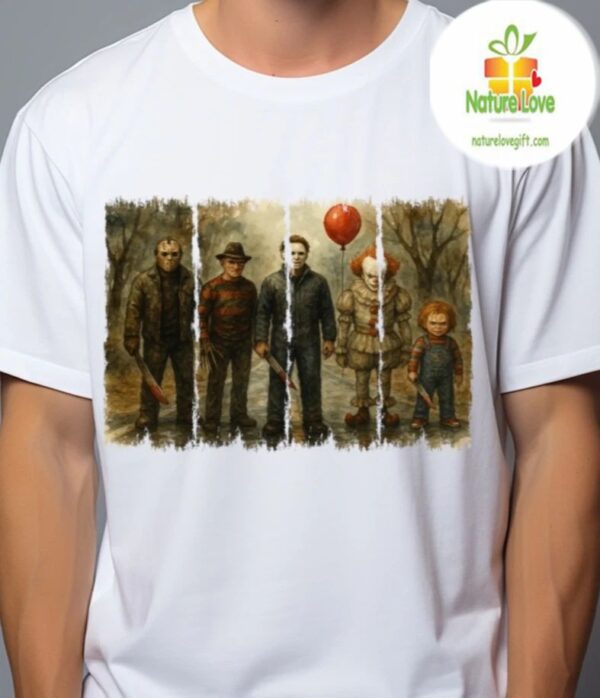 Slasher Villains Classic Horror Movie T-Shirt