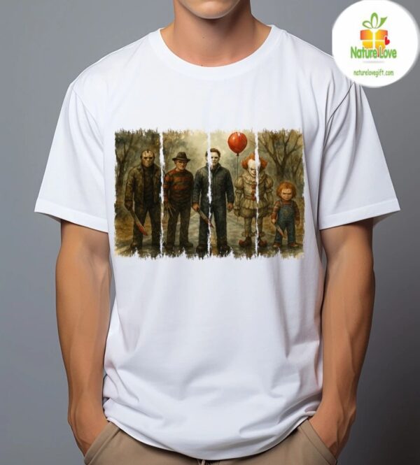 Slasher Villains Classic Horror Movie T-Shirt