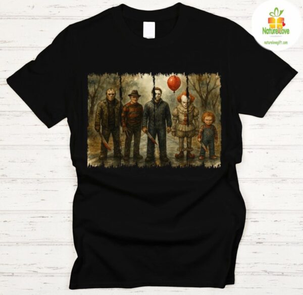 Slasher Villains Classic Horror Movie T-Shirt