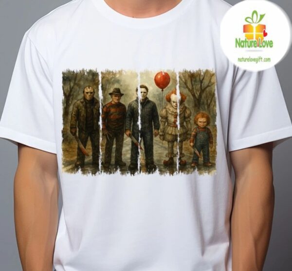 Slasher Villains Classic Horror Movie T-Shirt