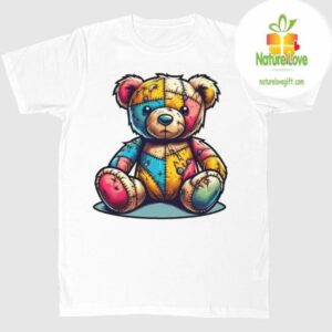 Teddy Bear Graphic T-Shirt Unisex Cute Cotton Tee Great Gift