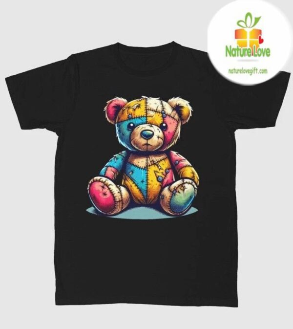 Teddy Bear Graphic T-Shirt Unisex Cute Cotton Tee Great Gift