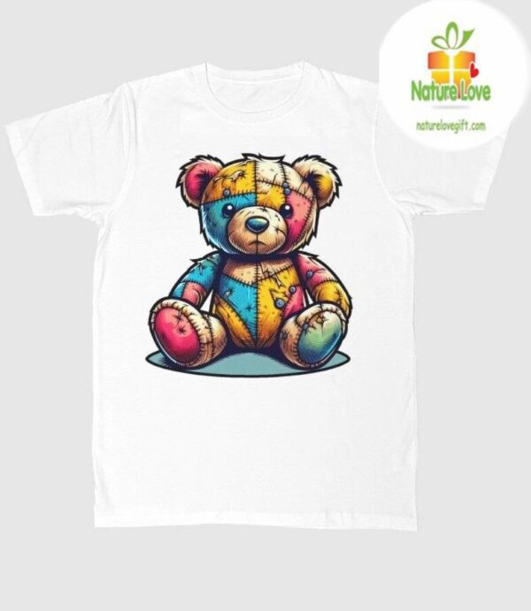 Teddy Bear Graphic T-Shirt Unisex Cute Cotton Tee Great Gift