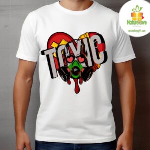Toxic Love Gas Mask T-Shirt Urban Streetwear Graphic Tee
