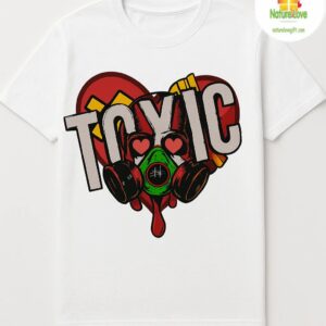 Toxic Love Gas Mask Graphic Tee Urban Streetwear Shirt 2
