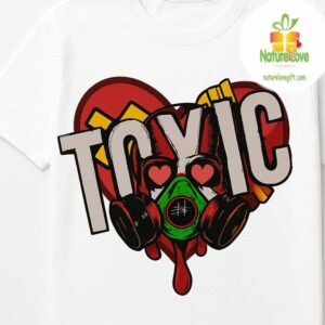 Toxic Love Gas Mask Graphic Tee Urban Streetwear Shirt 3