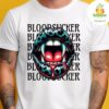 Vampire Fang Shirt Gothic Horror Graphic Tee Bloodsucker Lip Art