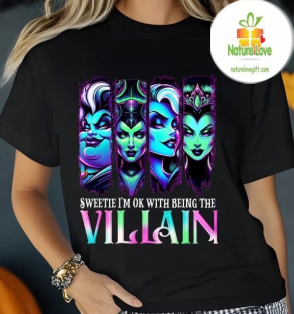Villain Witches Shirt Evil Queen Halloween Tee Spooky Baddie Top