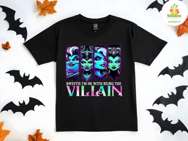 Villain Witches Shirt Evil Queen Halloween Tee Spooky Baddie Top