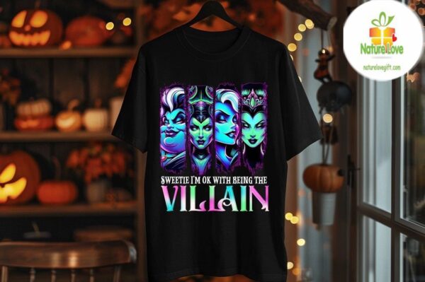 Villain Witches Shirt Evil Queen Halloween Tee Spooky Baddie Top