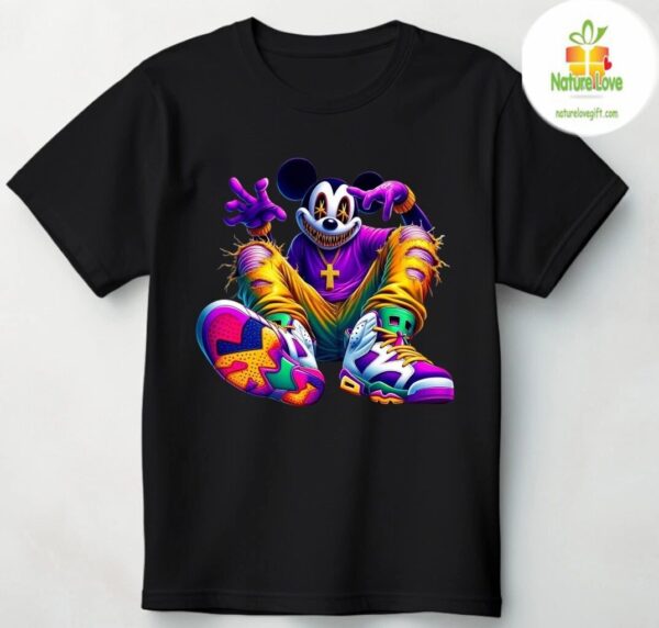 Zombie Hip Hop Graphic T Shirt Streetwear Hiphop Mouse Tee