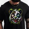Zombie Panda T-Shirt Scary Undead Monster Halloween Horror Tee