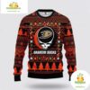 Anaheim Ducks Grateful Dead Ugly Christmas Sweater NHL Fleece