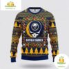 Buffalo Sabres Grateful Dead Ugly Christmas Sweater Fleece