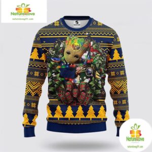 Buffalo Sabres Ugly Christmas Sweater Groot NHL Holiday