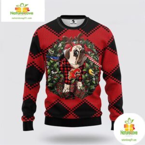 Calgary Flames Ugly Christmas Sweater for Dogs NHL Fan Gift