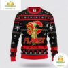 Calgary Flames Ugly Christmas Sweater Funny Grinch NHL