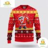 Calgary Flames Ugly Christmas Sweater Santa NHL Fan Gift