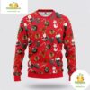 Chicago Blackhawks Ugly Christmas Sweater Santa Snowman Holiday