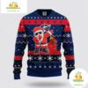 Columbus Blue Jackets Ugly Christmas Sweater Santa NHL